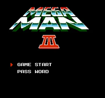 Mega Man 3 (USA) (Beta) screen shot title